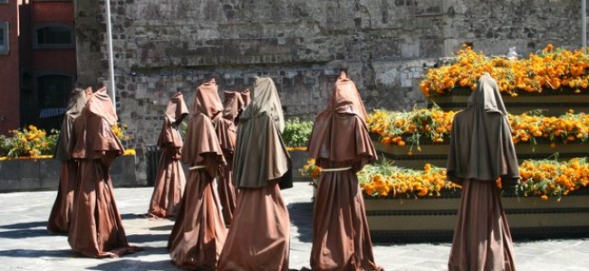 Sicilijos Palermas. Bauginantis Kapucinų vienuolynas