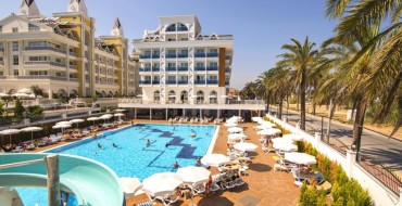 7 n. Turkijos Palm World 5* viešbutyje su viskas įskaičiuota tik nuo 420 €/asm.